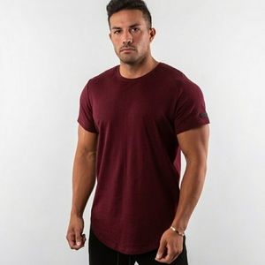 Burgundy Alphalete Lux Scoop Tee size M